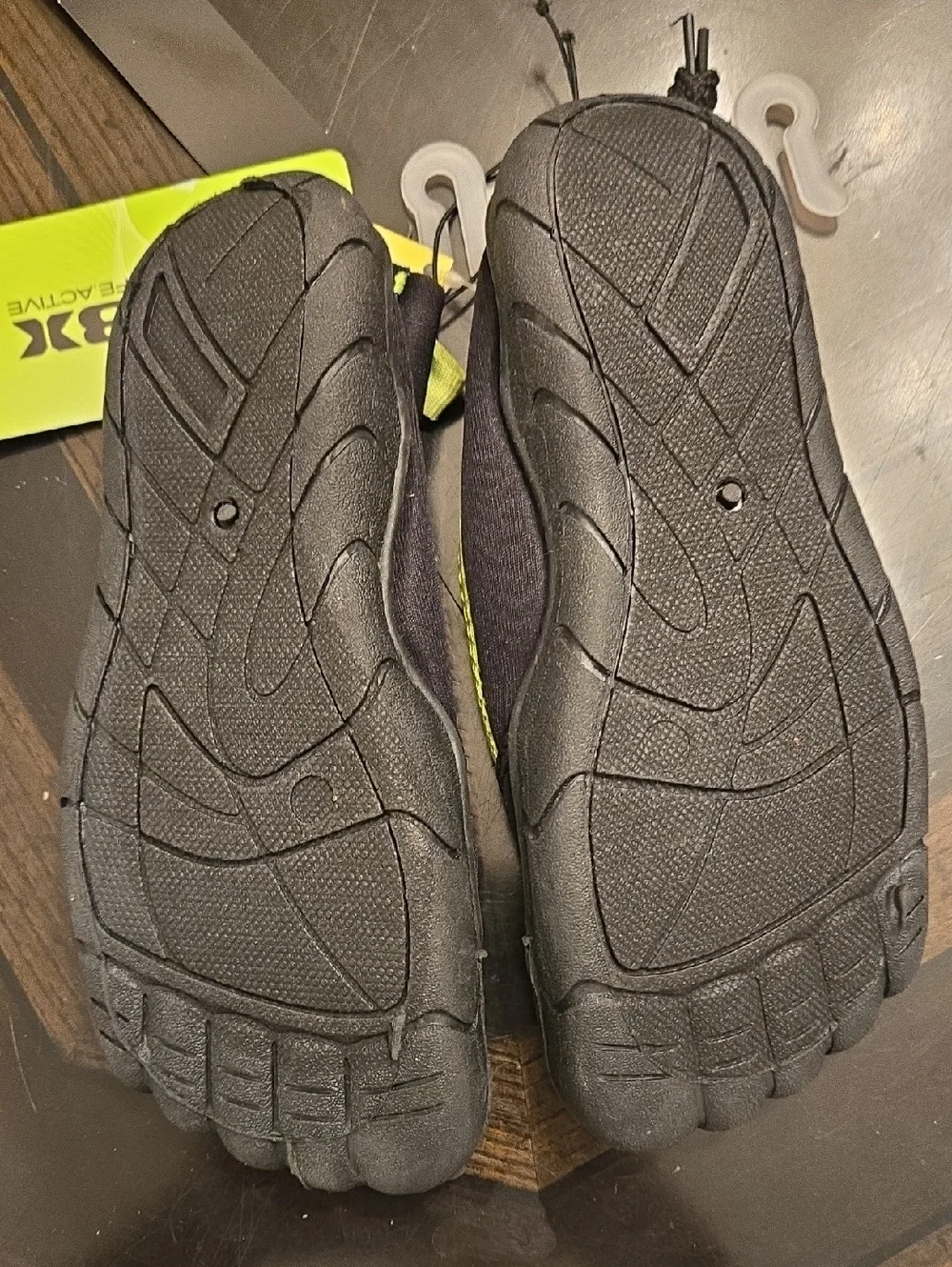 RBX Kids Water Shoes in Black, Blue & Lime Accent